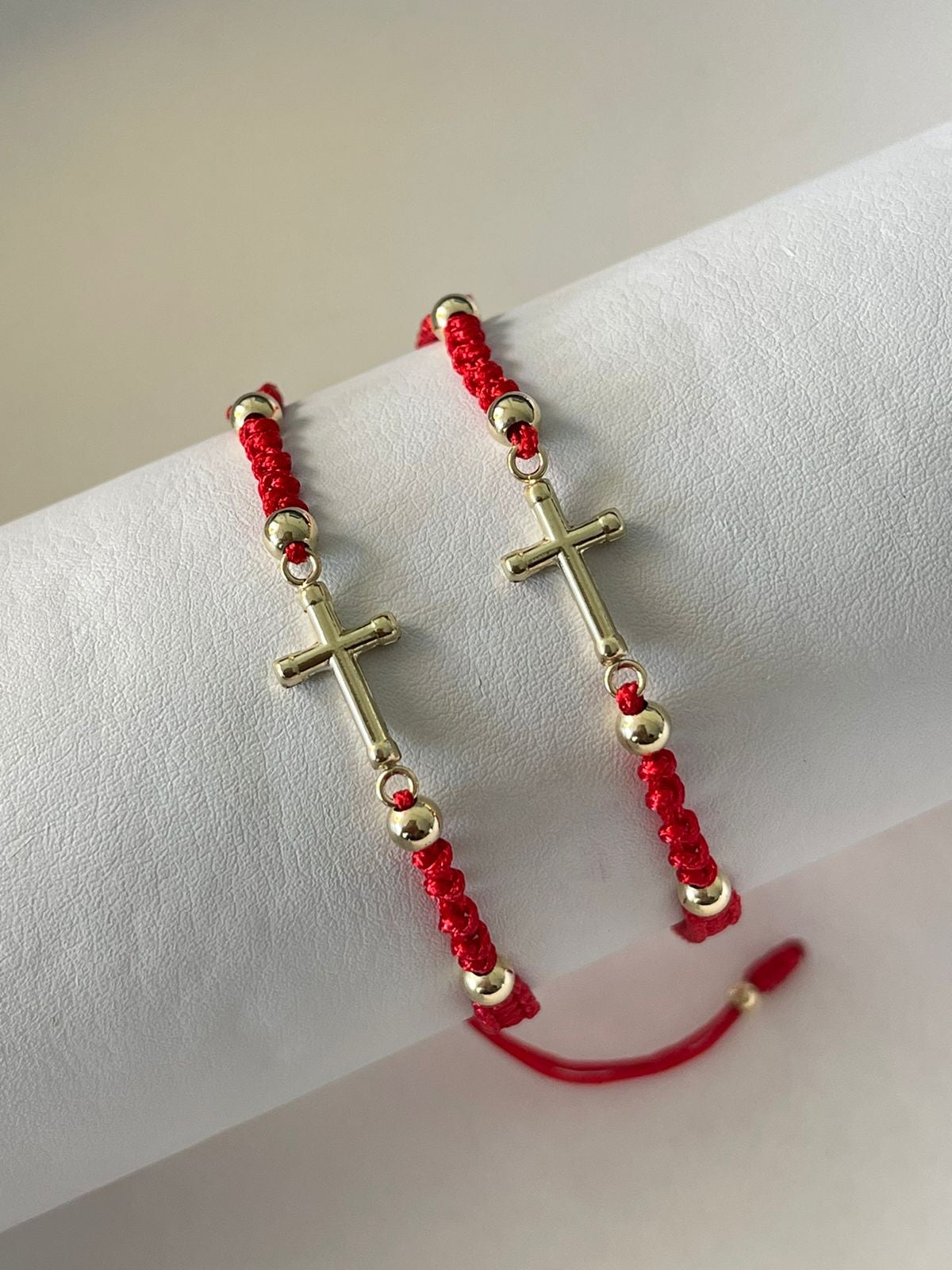 Pulseras cruz de pareja